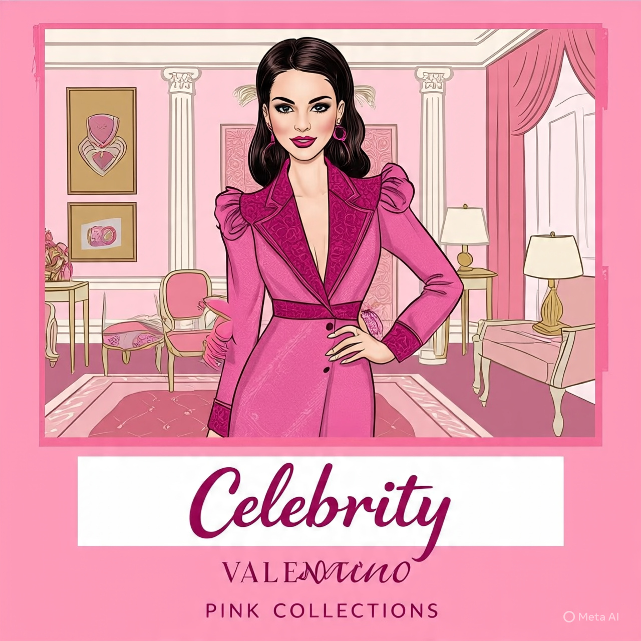 Celebrity Valentino Pink Collections