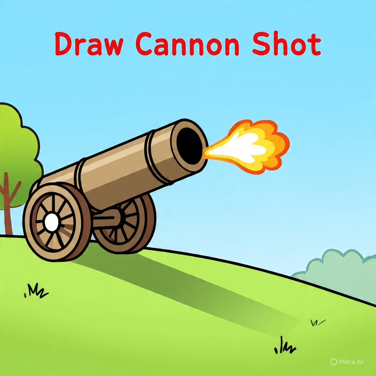 Draw Cannon Shot!