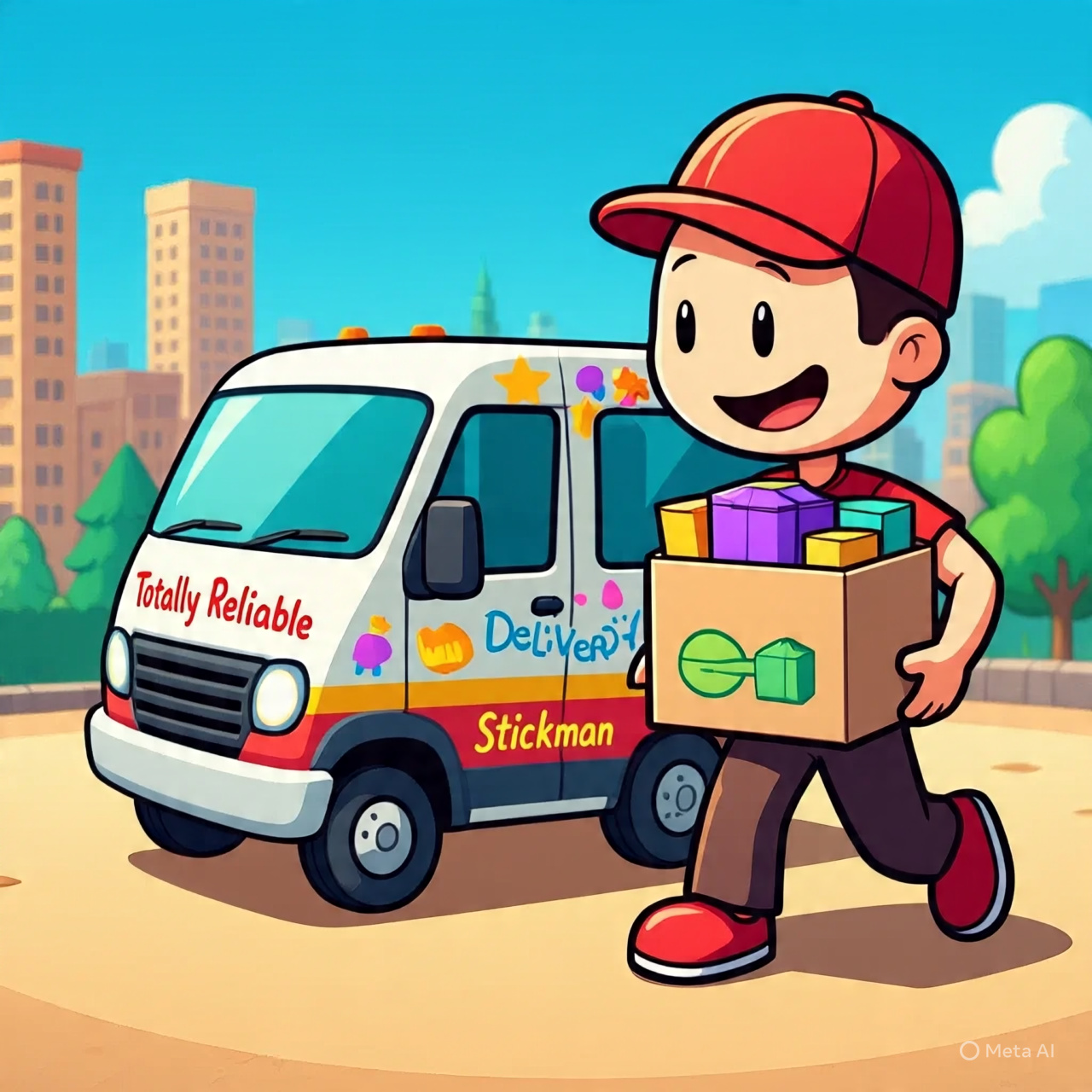 Totally Reliable Delivery Stickman