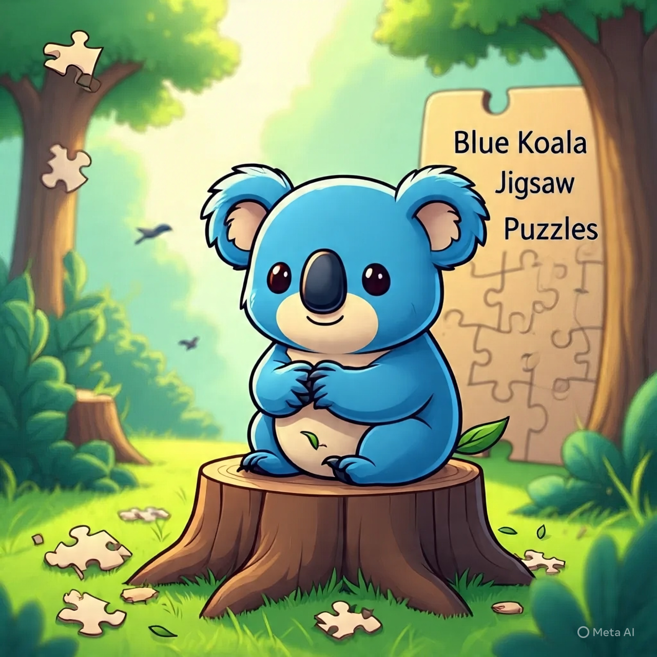 Blue Koala Jigsaw Puzzles